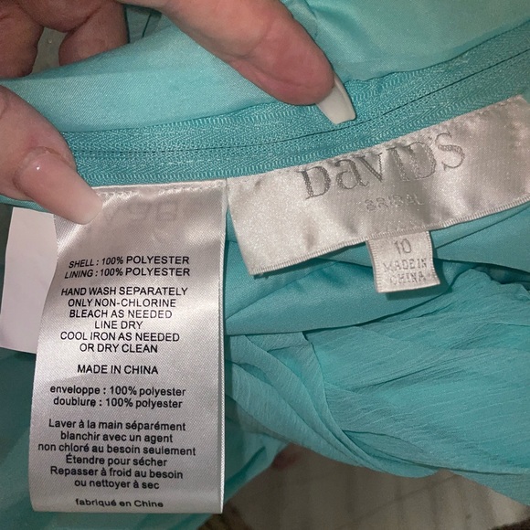 Size 10 David's Bridal formal dress. Mini Bridesmaid, flower girl, fancy event - Picture 5 of 5